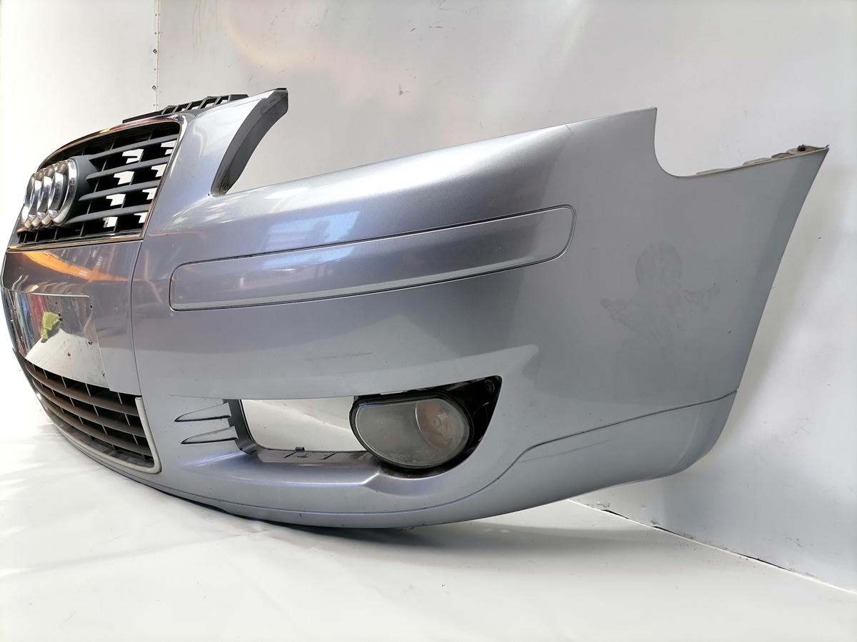 Audi A3 8P original Sto&szlig;stange Sto&szlig;f&auml;nger vorn akoyasilbermet. LY7H 3-T&uuml;rer Bj.2003